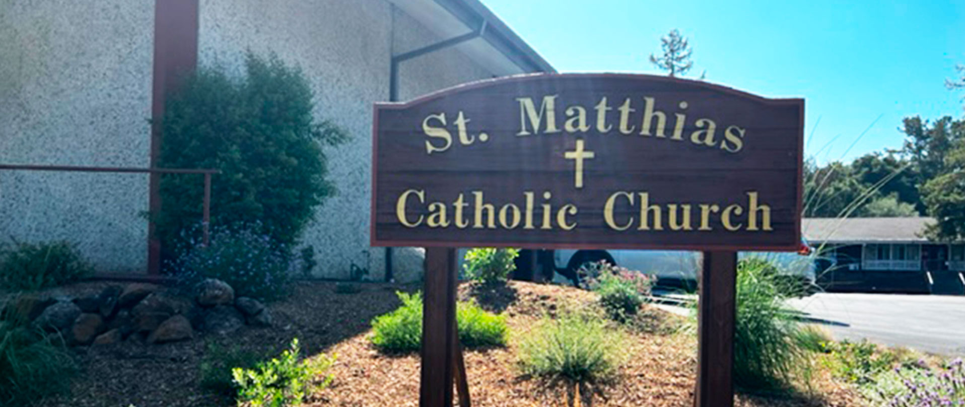 <br><center>St. Matthias Parish<br><strong>&</strong> Preschool</center><center><strong>Redwood City, California</strong></center>